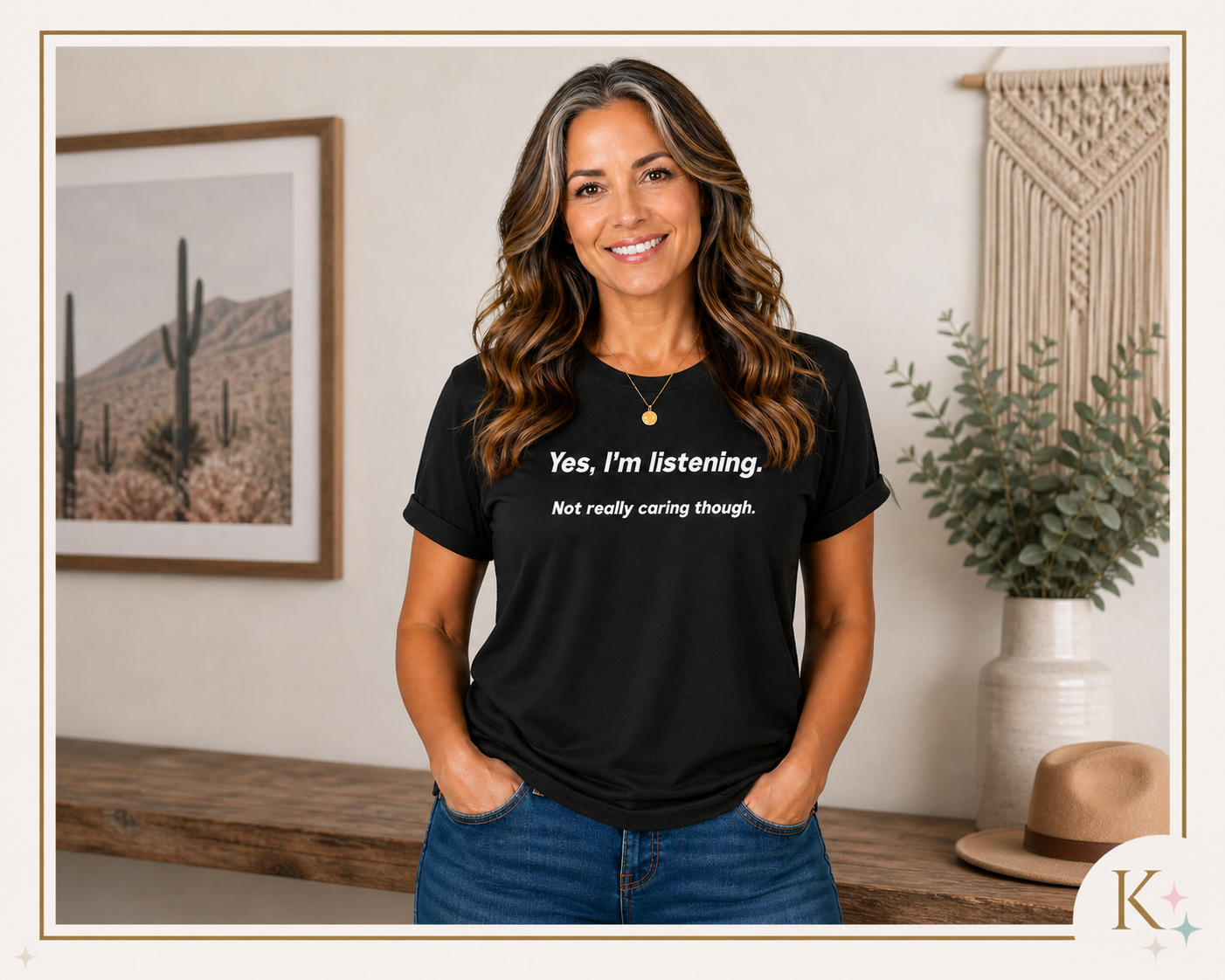 Yes Im listening sarcastic tee | Funny Quote TShirt