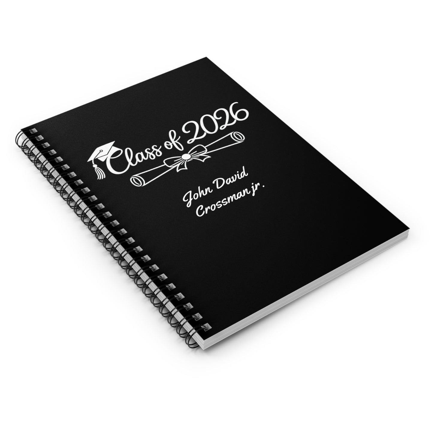 Class of 2026 Graduation Spiral Notebook | Personalized Name