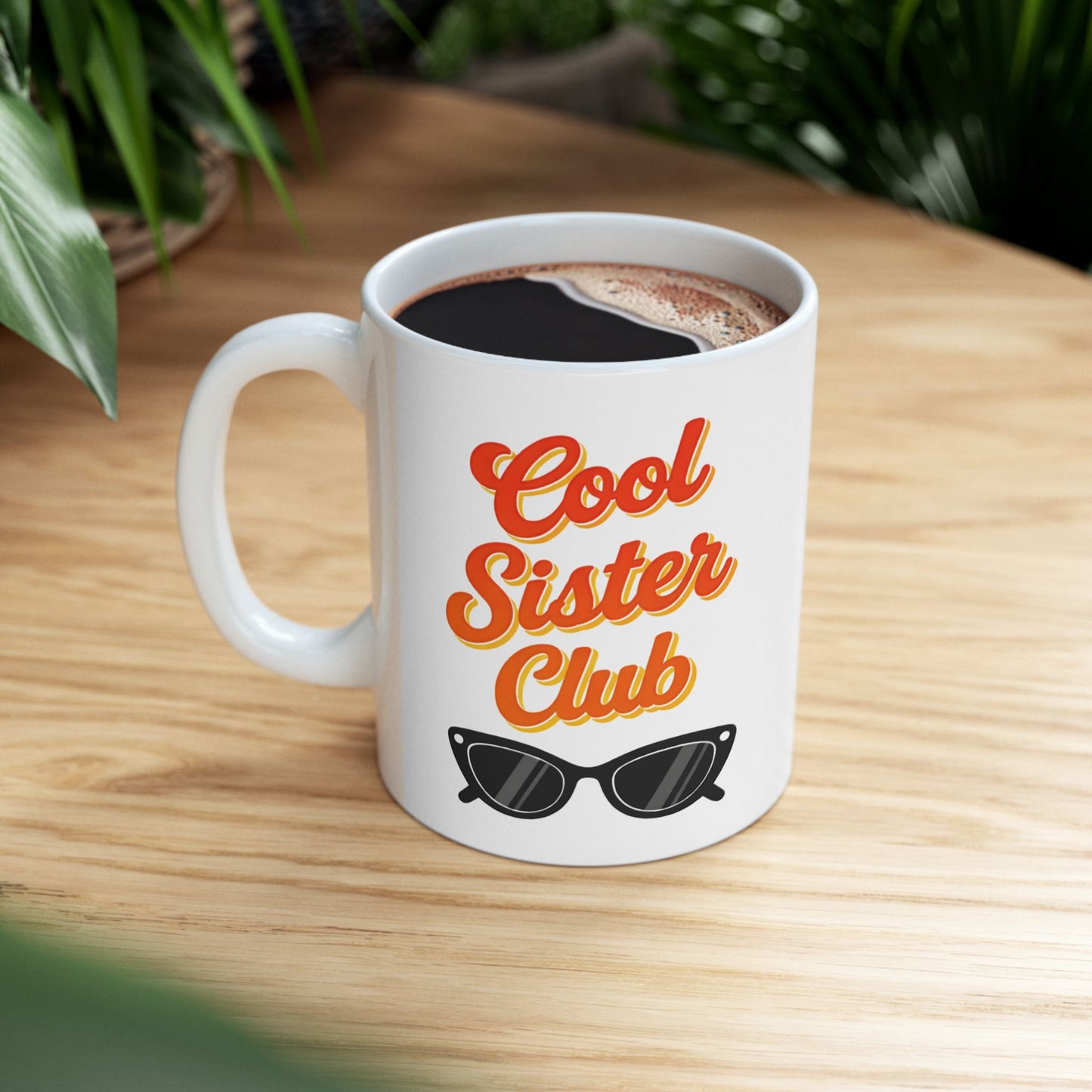 Sister Club Mug Retro Sister Gift Funny Coffee Cup