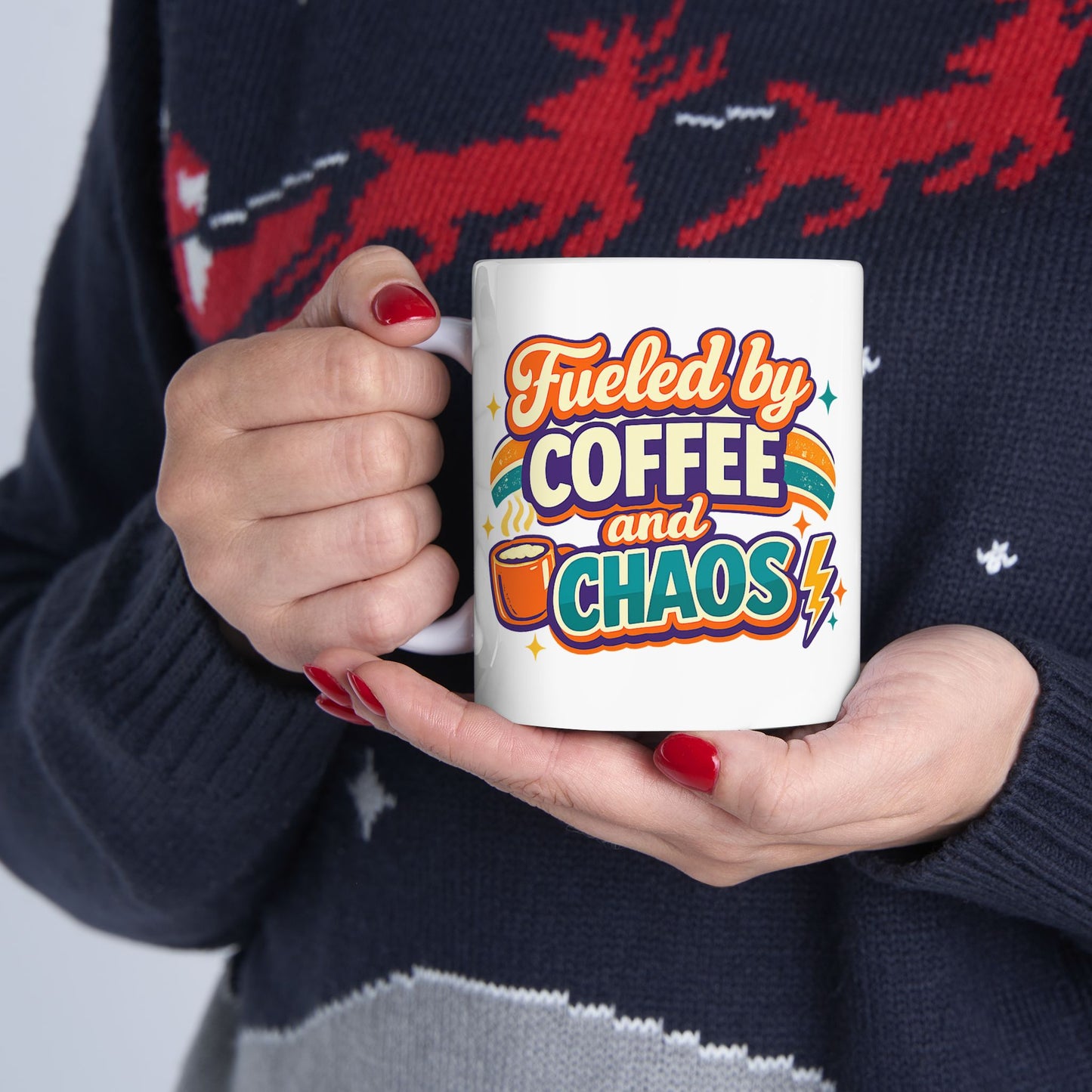 Fueled by Coffee Chaos Mug | Mothers Day Gift