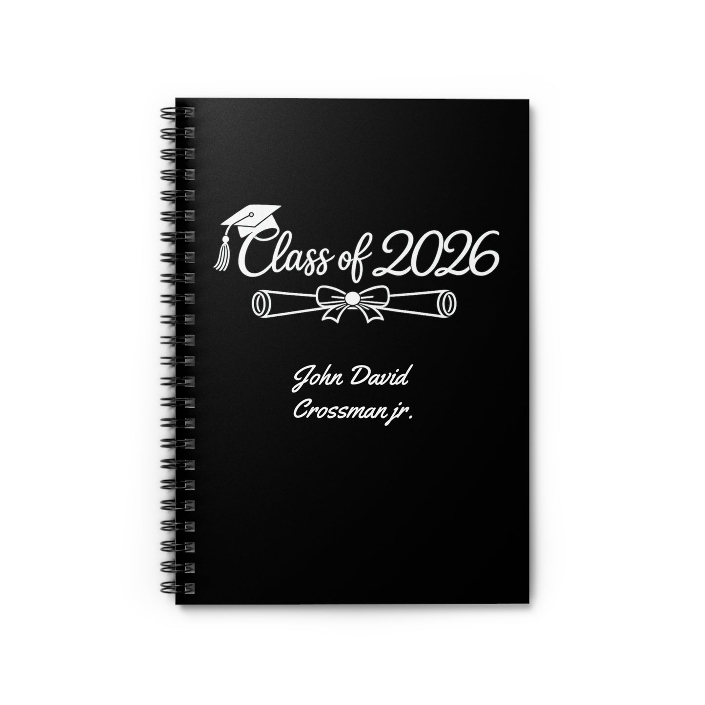 Class of 2026 Graduation Spiral Notebook | Personalized Name
