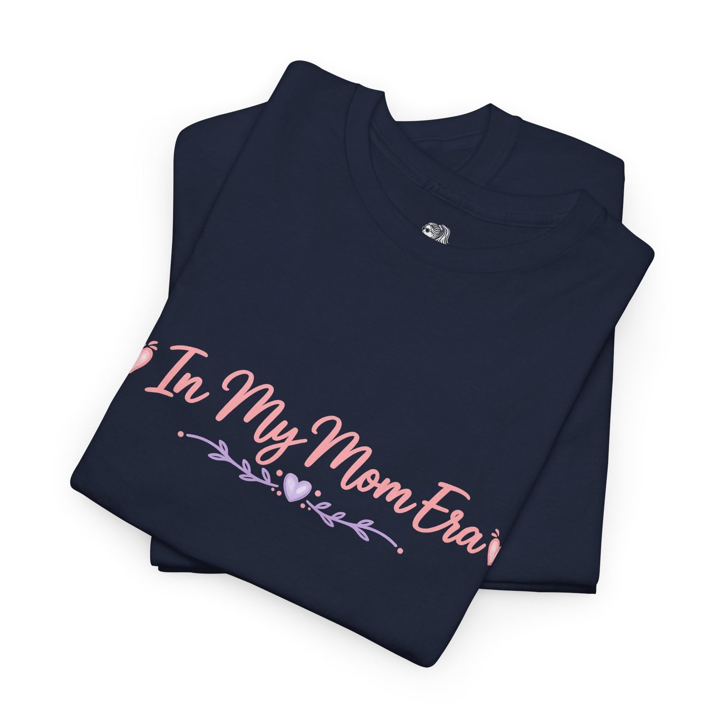 In My Mom Era T-Shirt | Feminine Script, Pastel Hearts, Mom Life Tee
