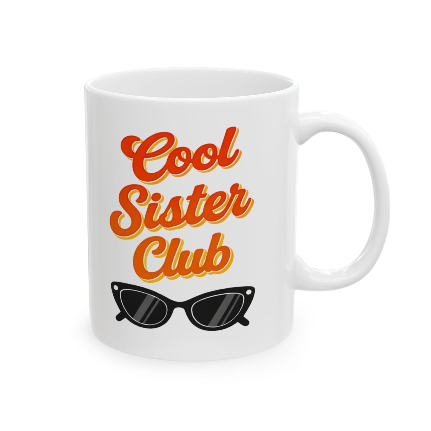 Sister Club Mug Retro Sister Gift Funny Coffee Cup