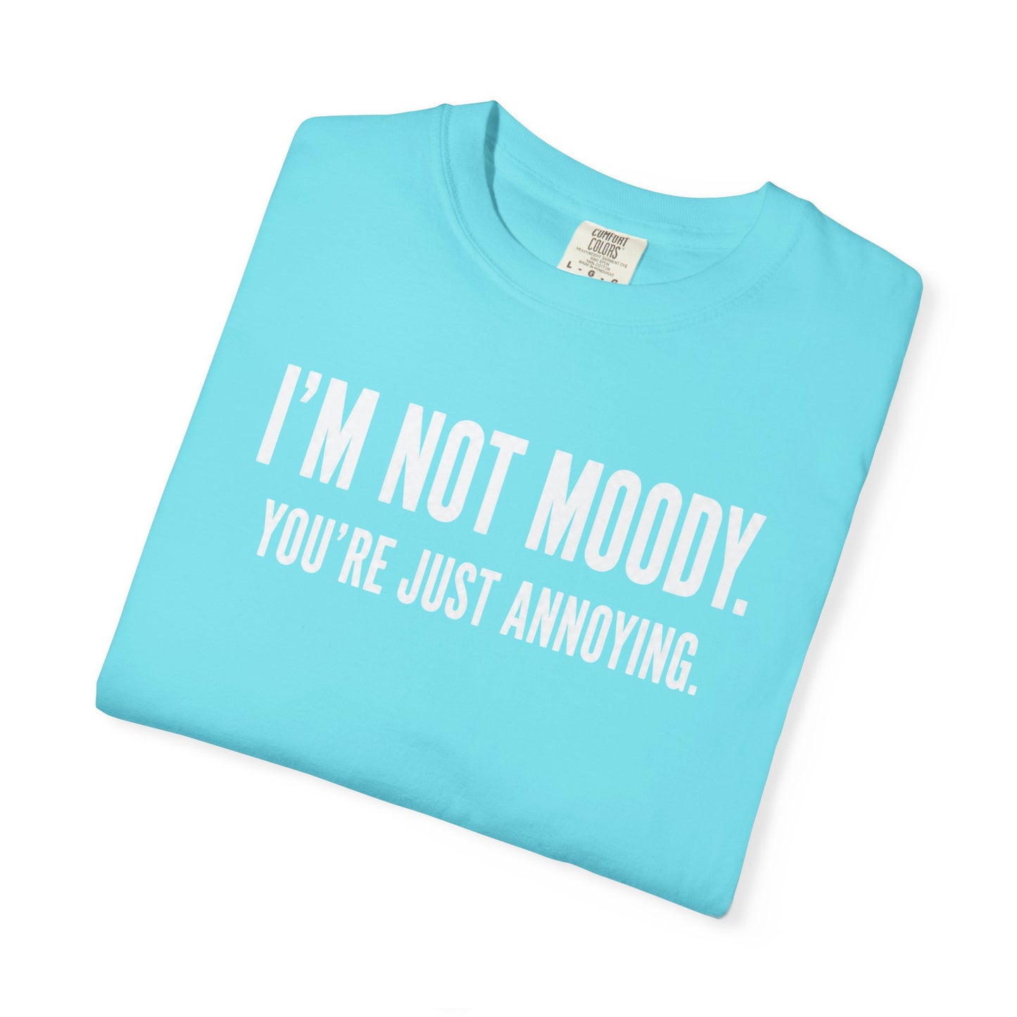 Im Not Moody Youre Just Annoying Tshirt | Funny Sarcastic Quote Tee