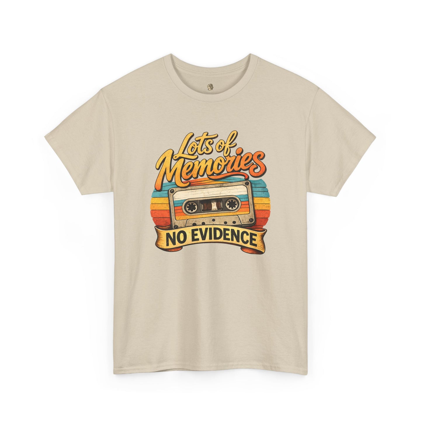 Gen X Shirt Lots of Memories No Evidence Tee | 80s Nostalgia T Shirt | Gen X Humor Tee