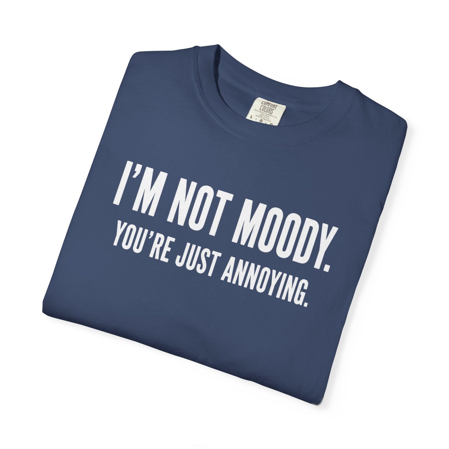 Im Not Moody Youre Just Annoying Tshirt | Funny Sarcastic Quote Tee