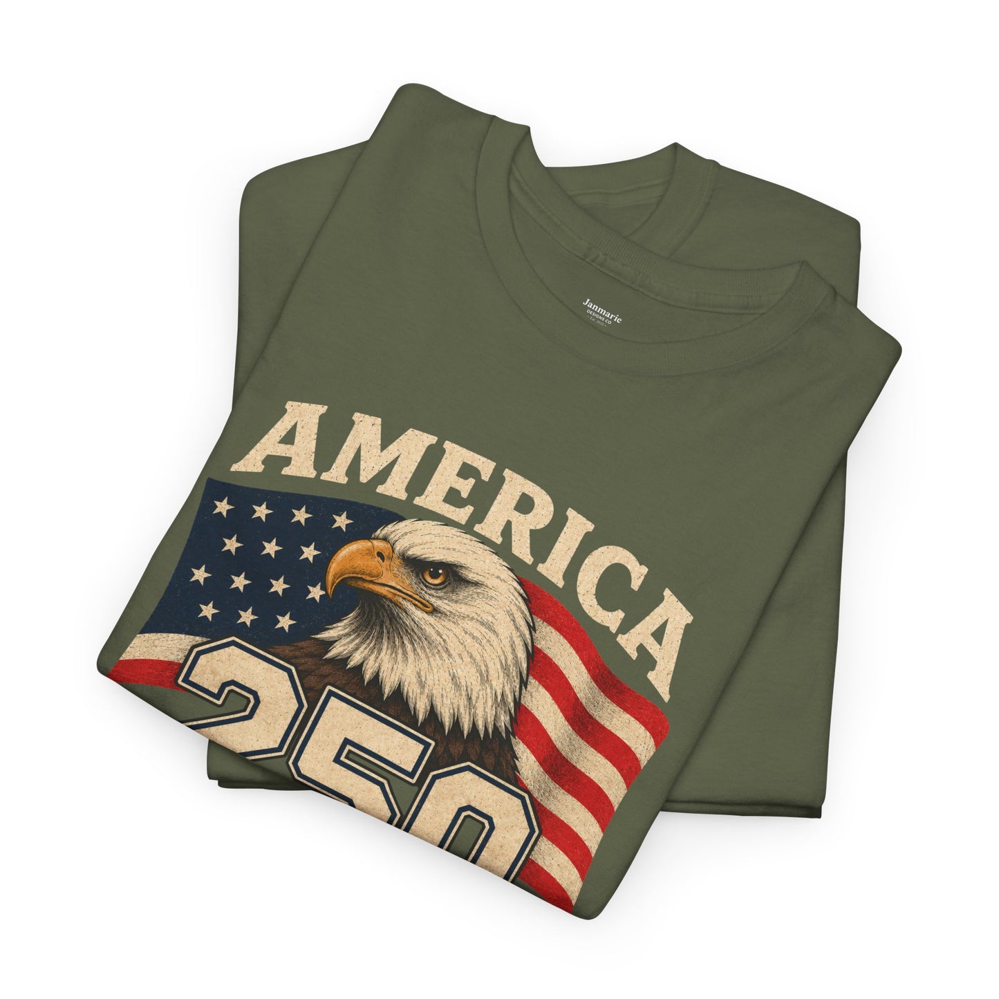 America 250 Years of Freedom T-Shirt | Bald Eagle, American Flag, 1776-2026