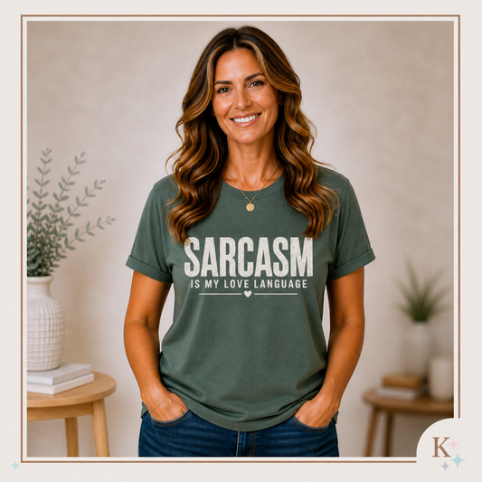 Sarcasm Is My Love Language T-shirt | Funny Quote Comfort Colors