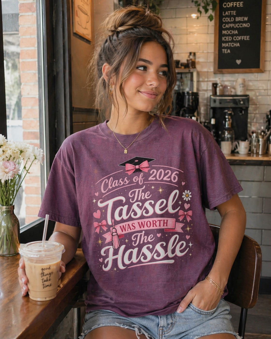 Comfort Colors Class of 2026 The Tassel Was Worth The Hassle T-Shirt | Graduation Shirt