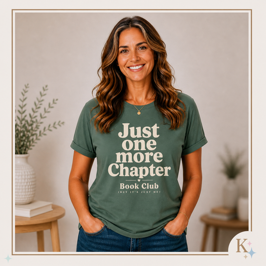Just One More Chapter Book Club T-Shirt | Book Lover Tee