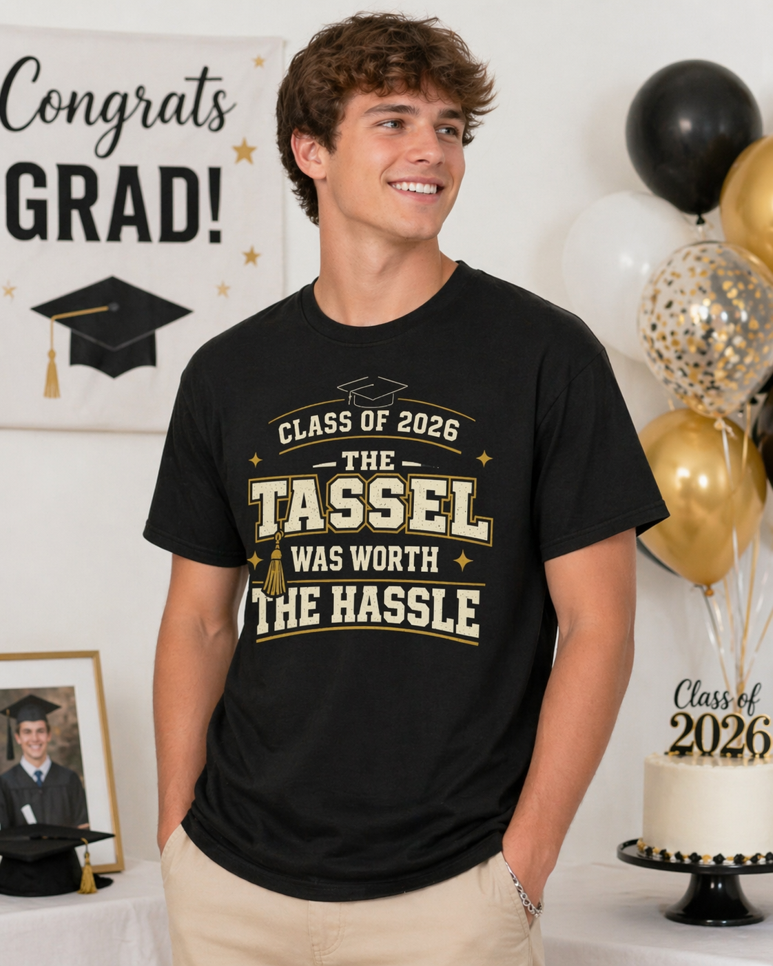 Class of 2026 Tassel Was Worth The Hassle T-Shirt | Graduation Tee