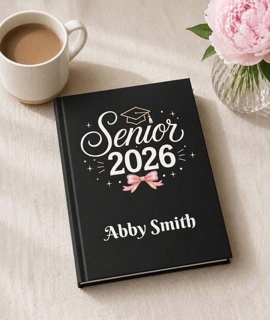 Senior 2026 Hardcover Journal | Personalized Name Graduation Notebook