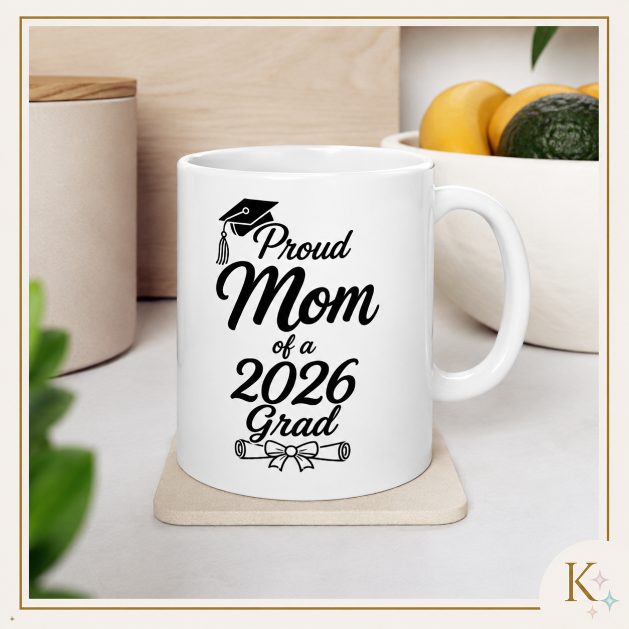 Proud Mom of a 2026 Grad Mug | Ceramic Mug