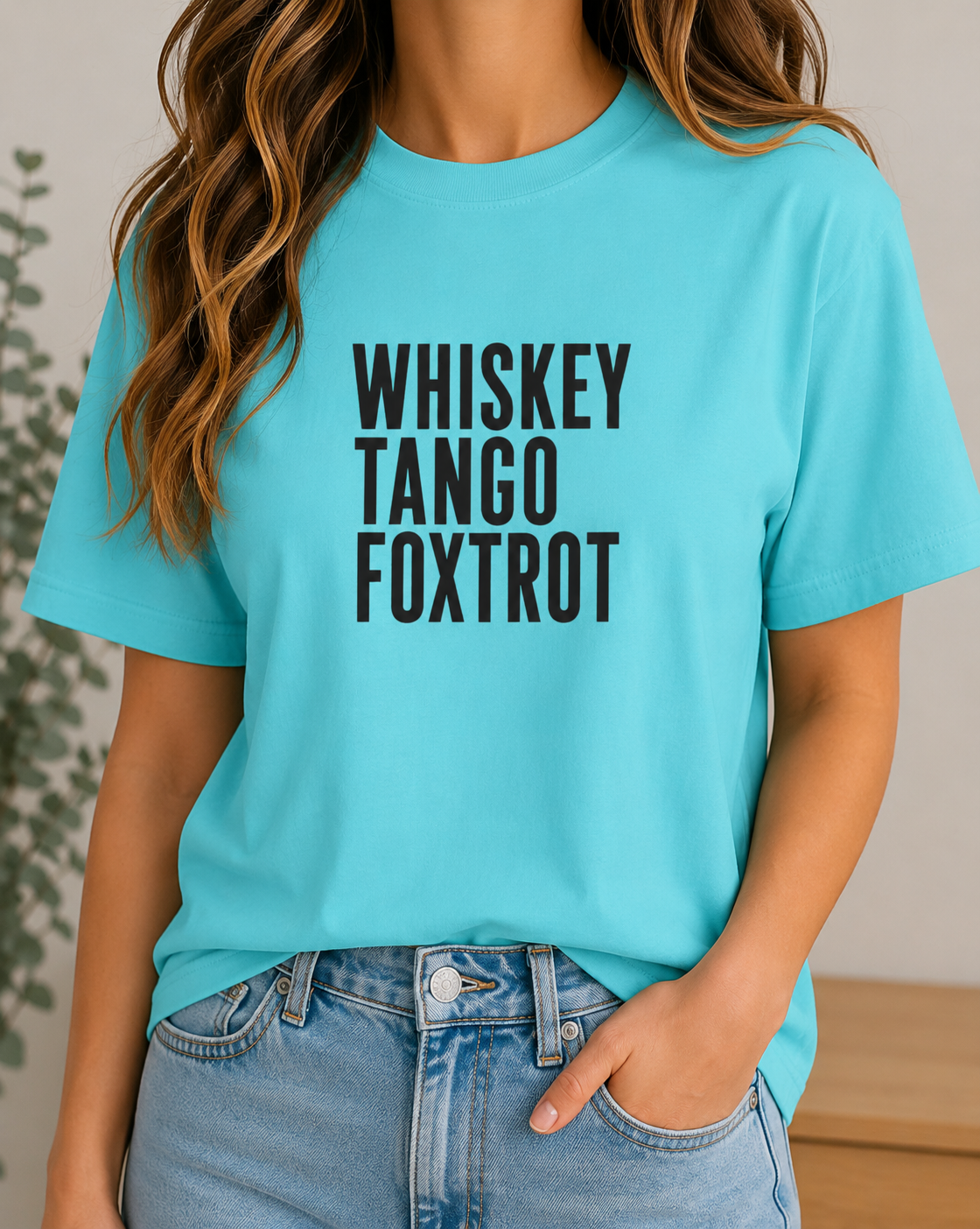 WHISKEY TANGO FOXTROT Comfort Colors T-shirt | Military Phonetic Text Tee