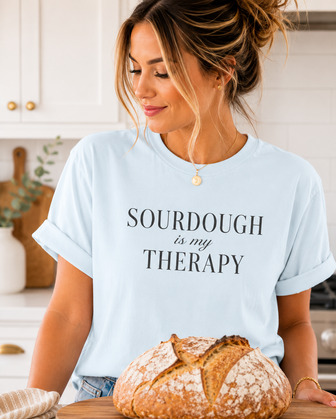 Sourdough is my Therapy T-shirt | Baking Quote Tee