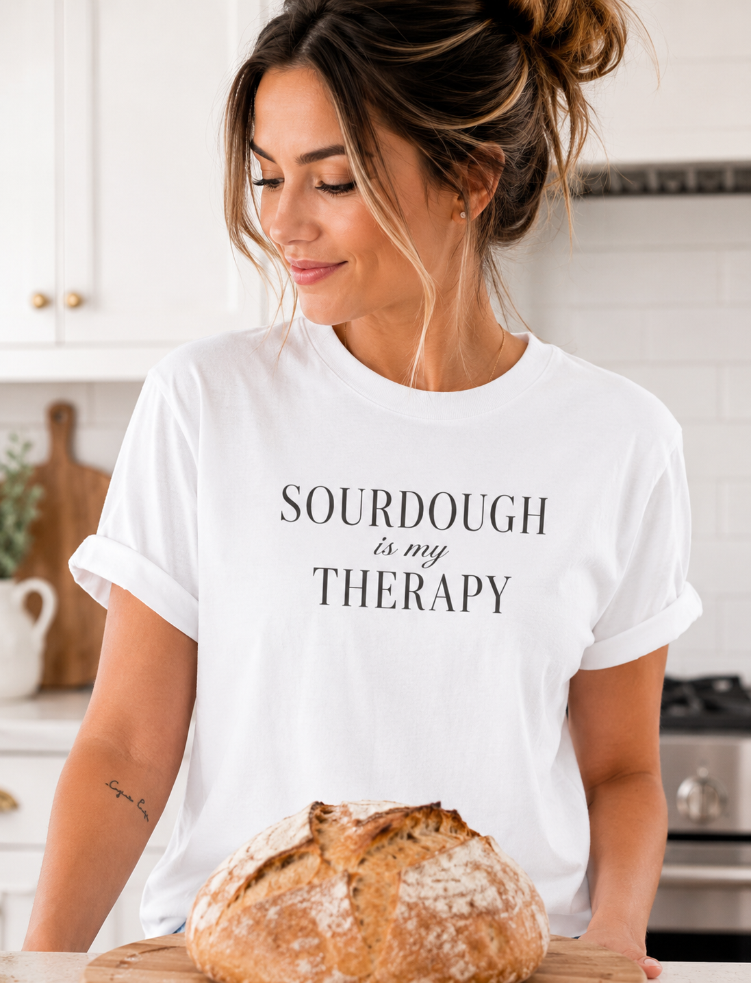 Sourdough is my Therapy T-shirt | Baking Quote Tee