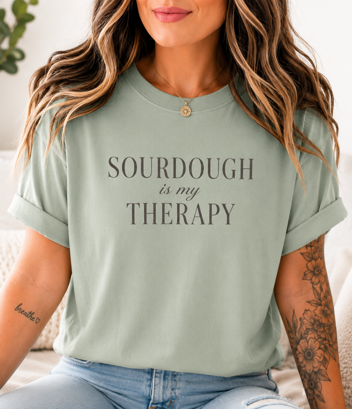 Sourdough is my Therapy T-shirt | Baking Quote Tee