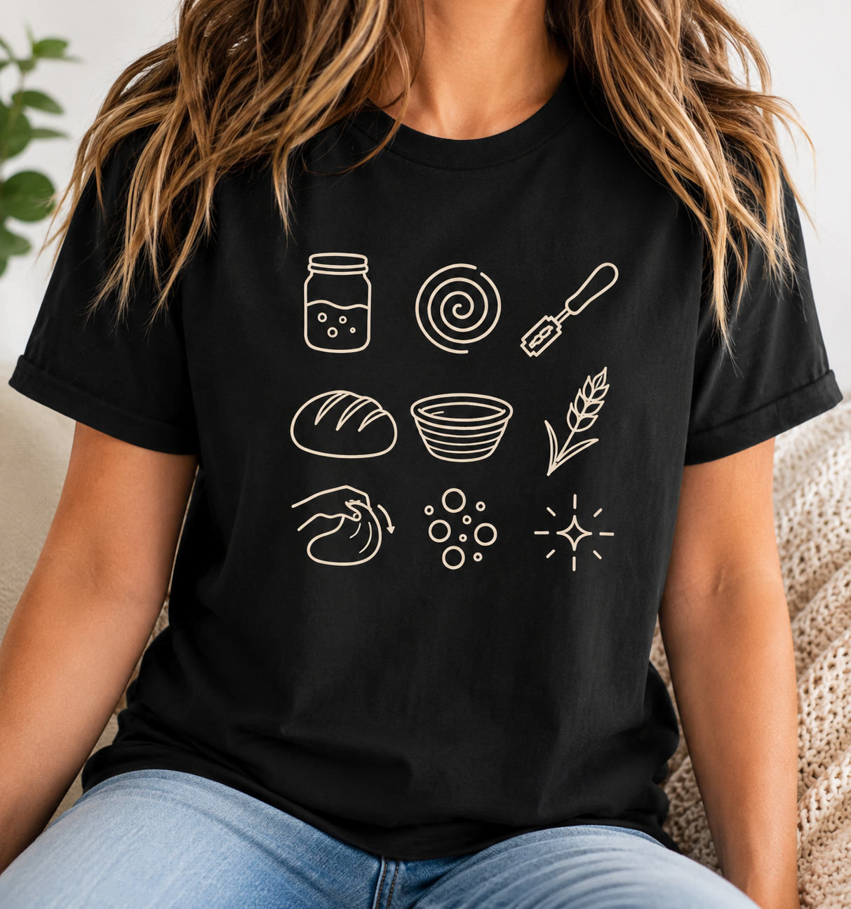Sourdough Baking Comfort Colors Shirt Feed Fold Ferment | Sourdough Bread Tee