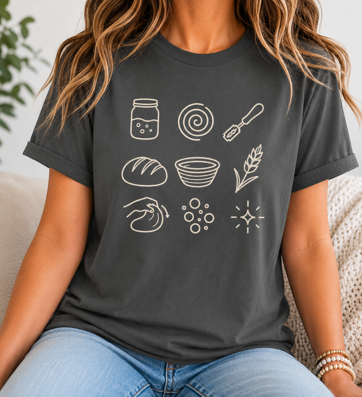Sourdough Baking Comfort Colors Shirt Feed Fold Ferment | Sourdough Bread Tee