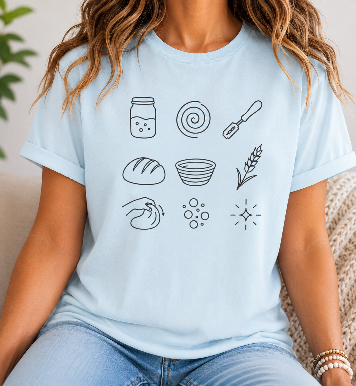 Sourdough Baking Comfort Colors Shirt Feed Fold Ferment | Sourdough Bread Tee
