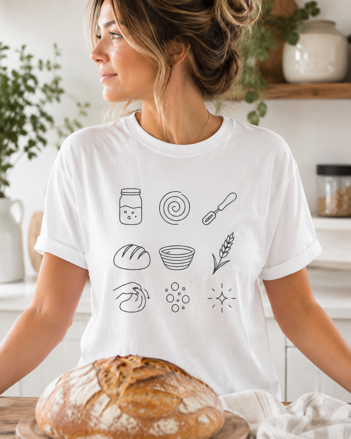 Sourdough Baking Comfort Colors Shirt Feed Fold Ferment | Sourdough Bread Tee