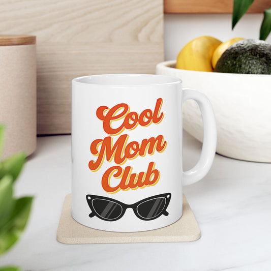 Cool Mom Club Mug Retro Mom Gift Funny Coffee Cup Mothers Day Present 
