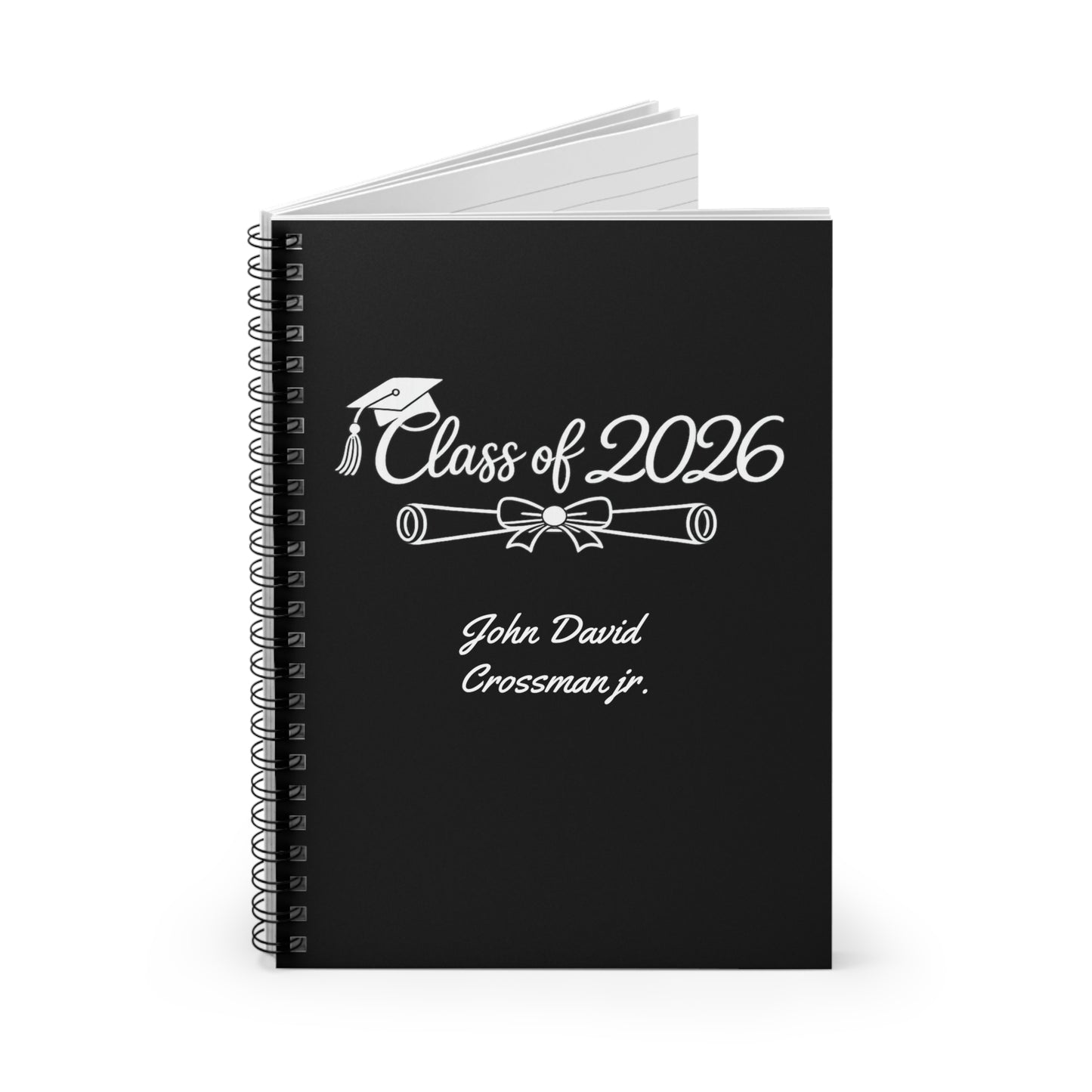 Class of 2026 Graduation Spiral Notebook | Personalized Name