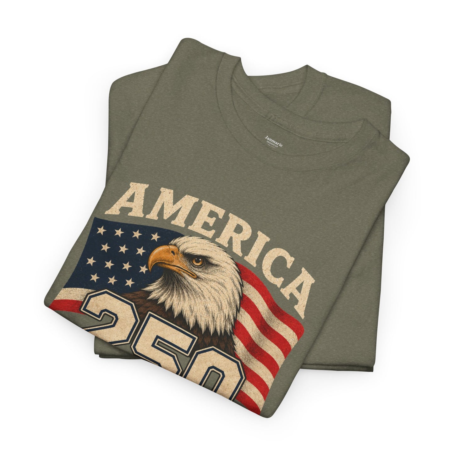 America 250 Years of Freedom T-Shirt | Bald Eagle, American Flag, 1776-2026