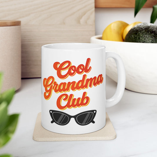 Cool Grandma Club Mug Retro Grandma Gift Funny Coffee Cup Mothers Day Present