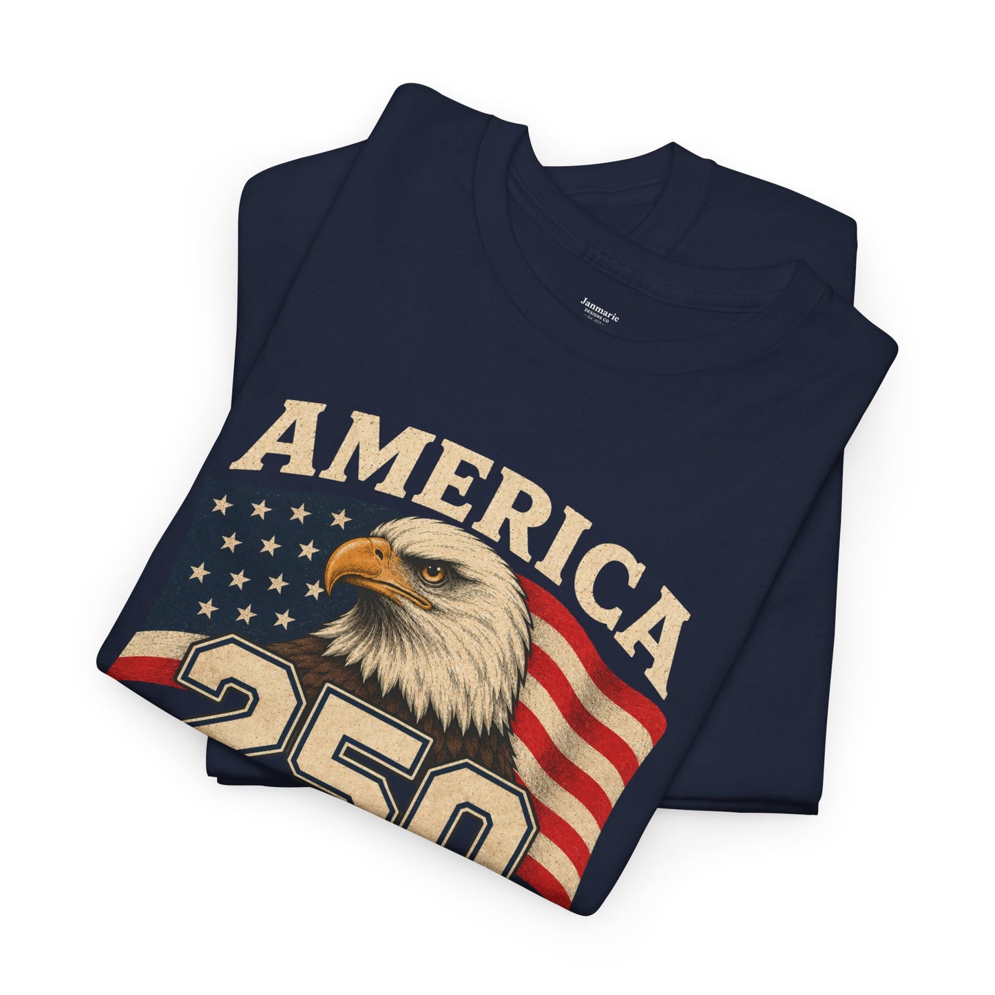 America 250 Years of Freedom T-Shirt | Bald Eagle, American Flag, 1776-2026