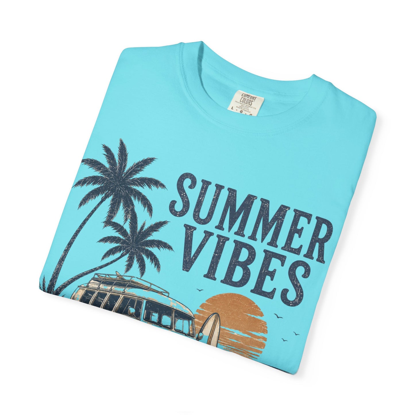 Summer Vibes T-Shirt Retro Surf Van Beach Tee