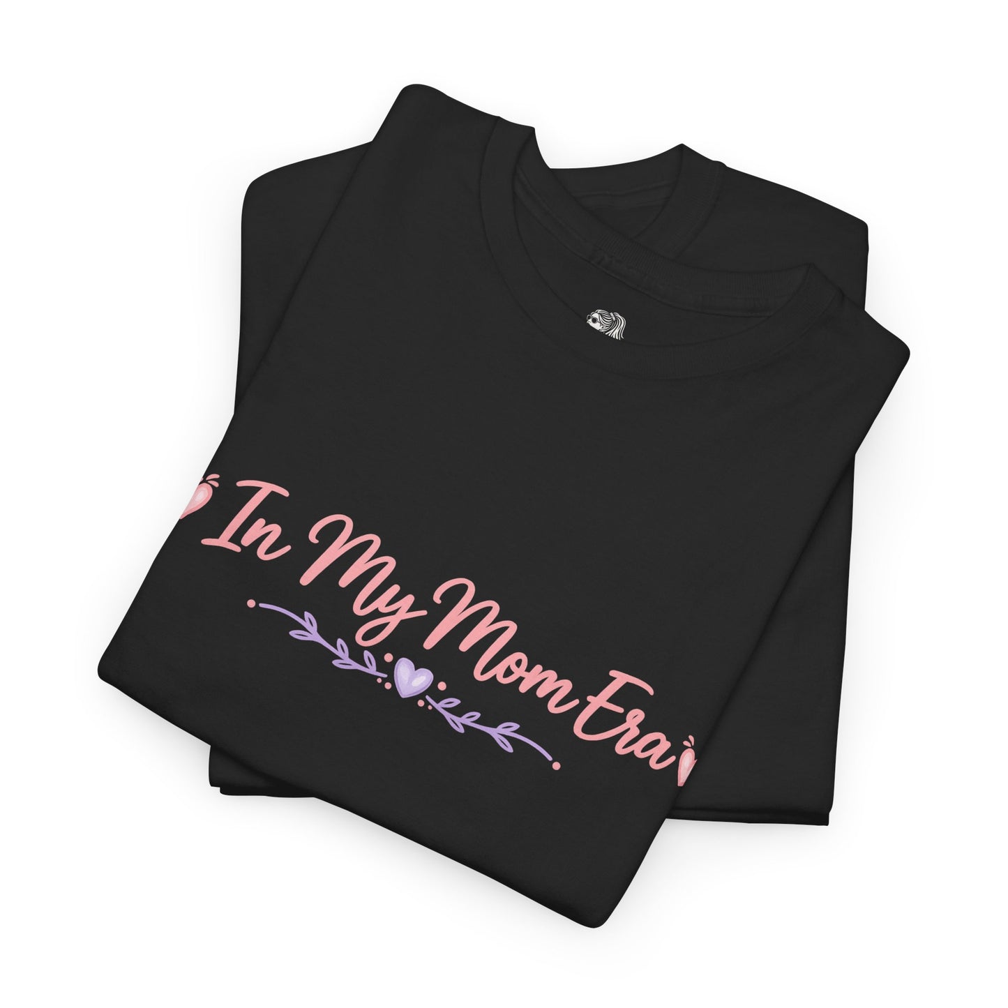 In My Mom Era T-Shirt | Feminine Script, Pastel Hearts, Mom Life Tee