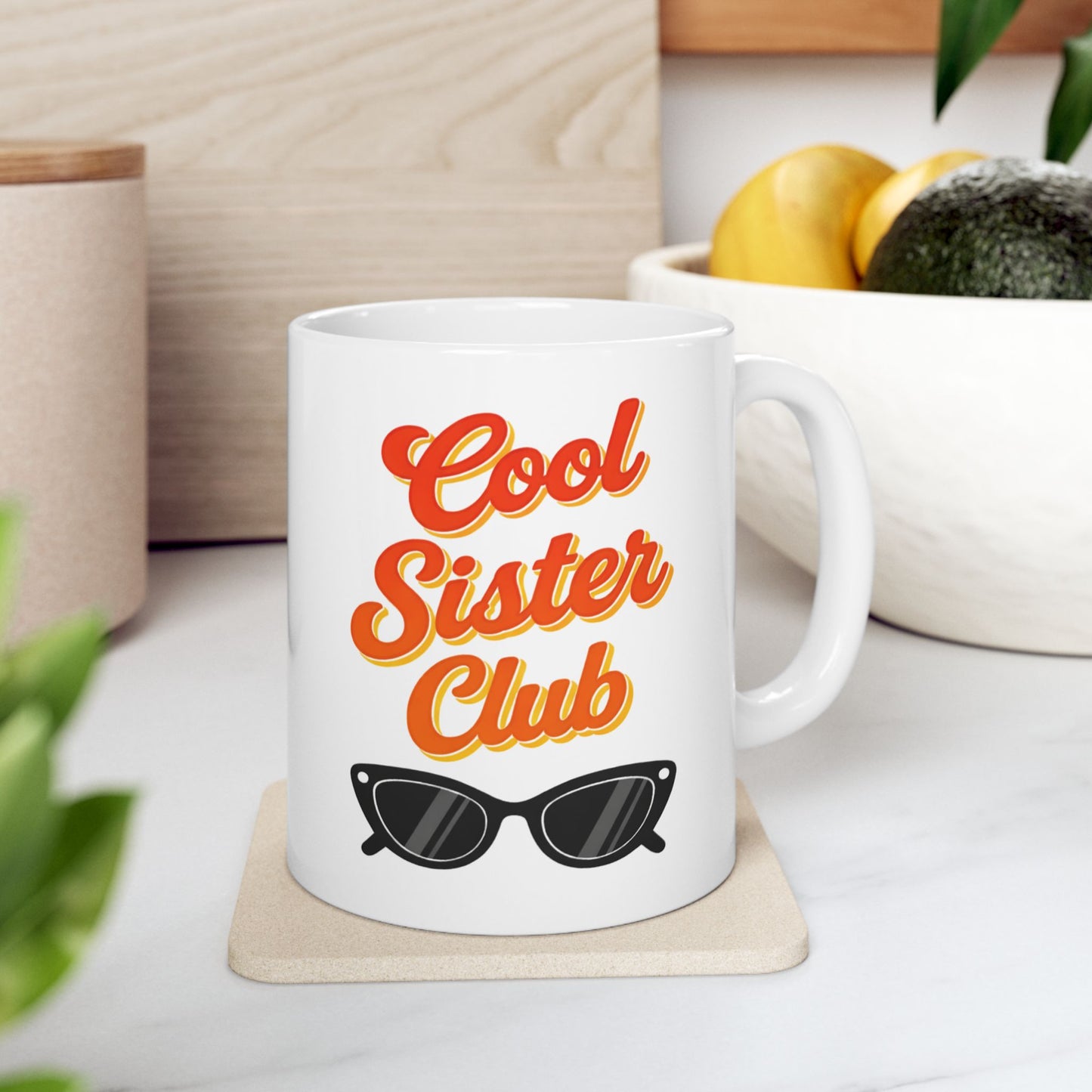 Sister Club Mug Retro Sister Gift Funny Coffee Cup