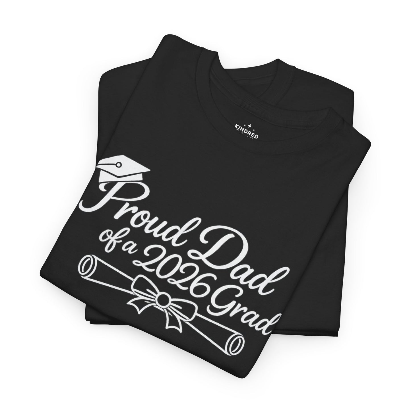 Proud Dad of a 2026 Grad Tee | Graduation Cap & Diploma Design