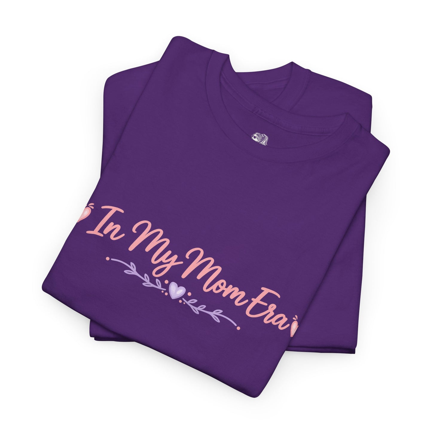 In My Mom Era T-Shirt | Feminine Script, Pastel Hearts, Mom Life Tee