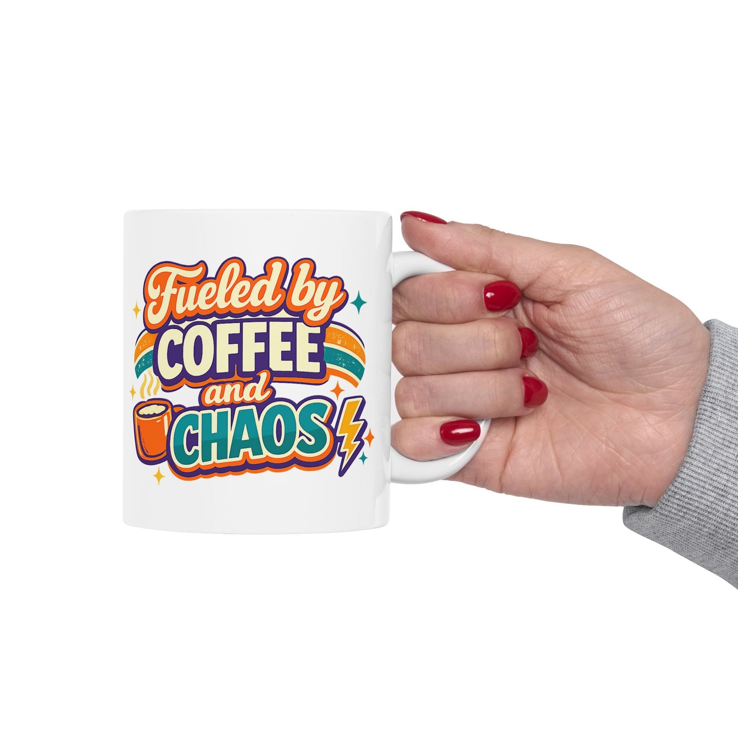 Fueled by Coffee Chaos Mug | Mothers Day Gift
