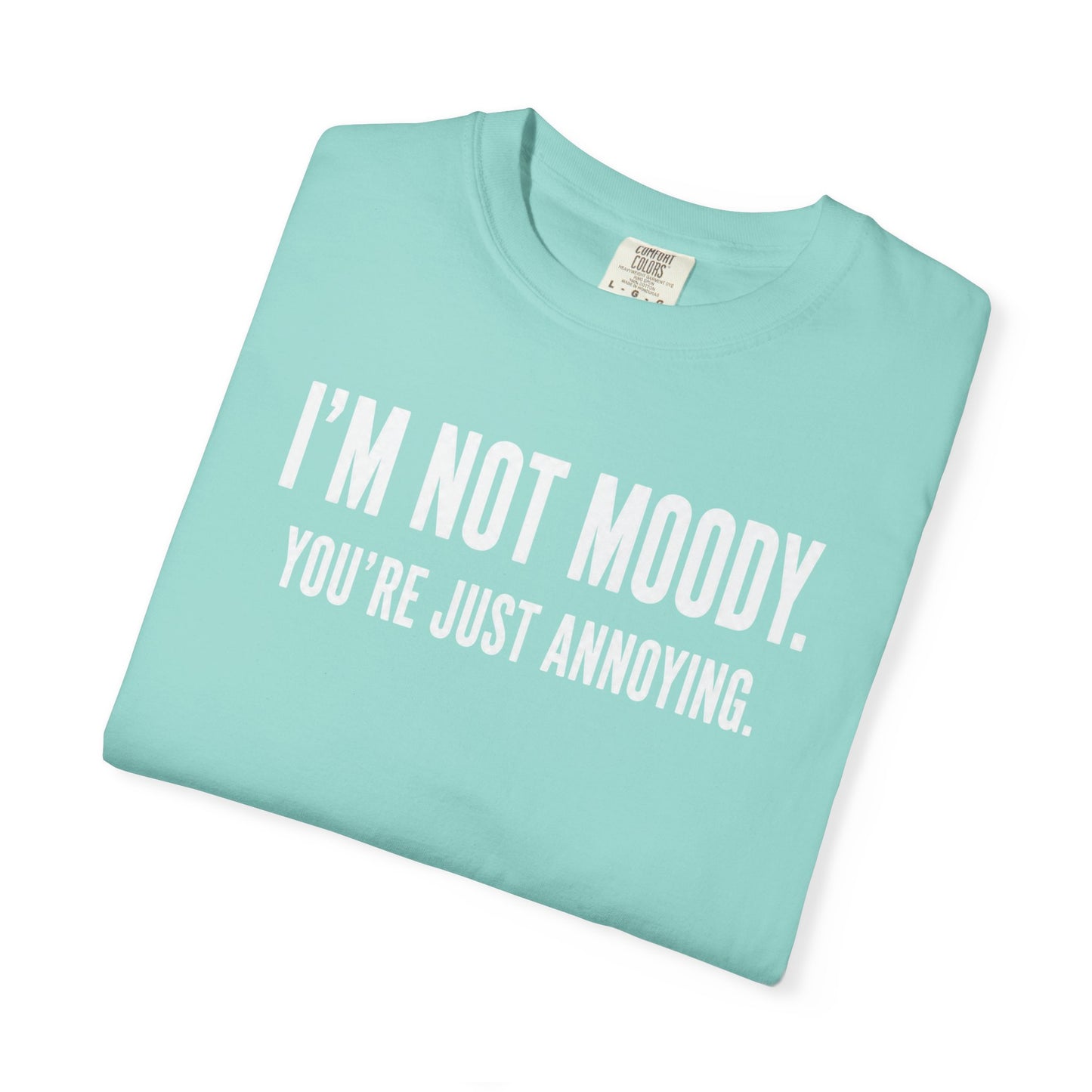 Im Not Moody Youre Just Annoying Tshirt | Funny Sarcastic Quote Tee