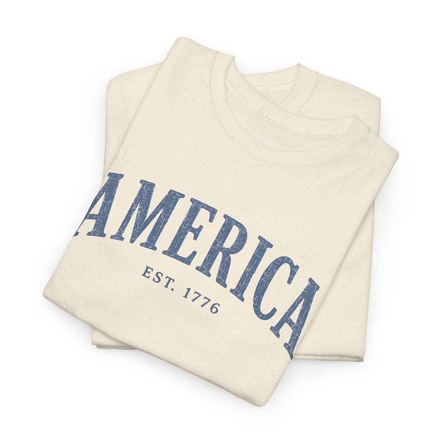 America arched text T-Shirt | EST. 1776, Patriotic USA tee