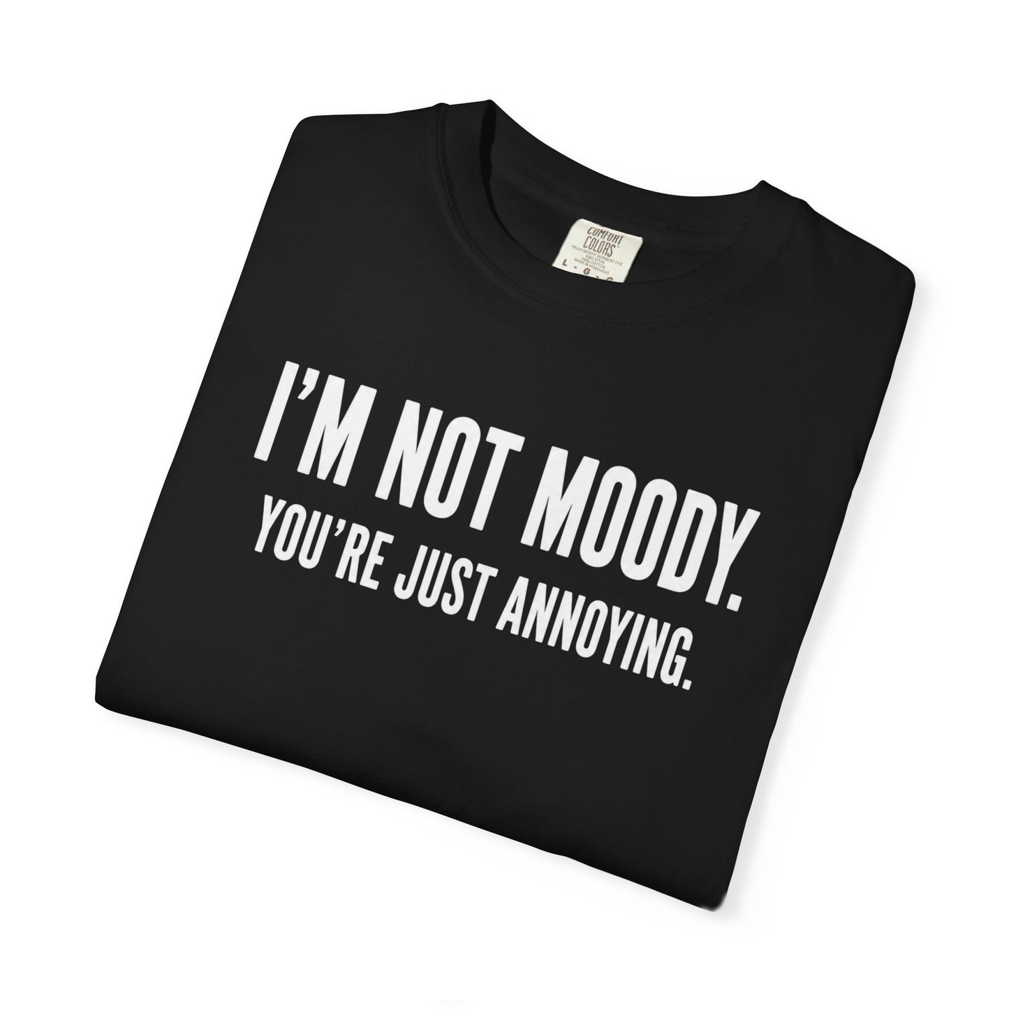 Im Not Moody Youre Just Annoying Tshirt | Funny Sarcastic Quote Tee