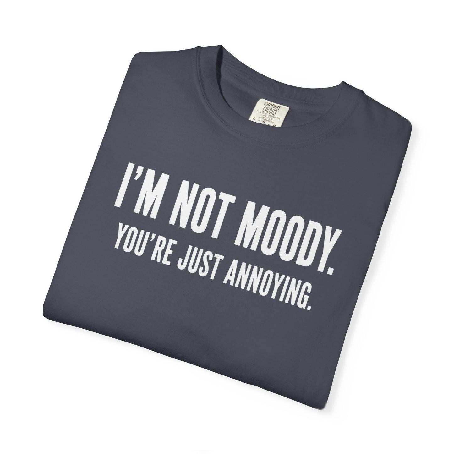 Im Not Moody Youre Just Annoying Tshirt | Funny Sarcastic Quote Tee