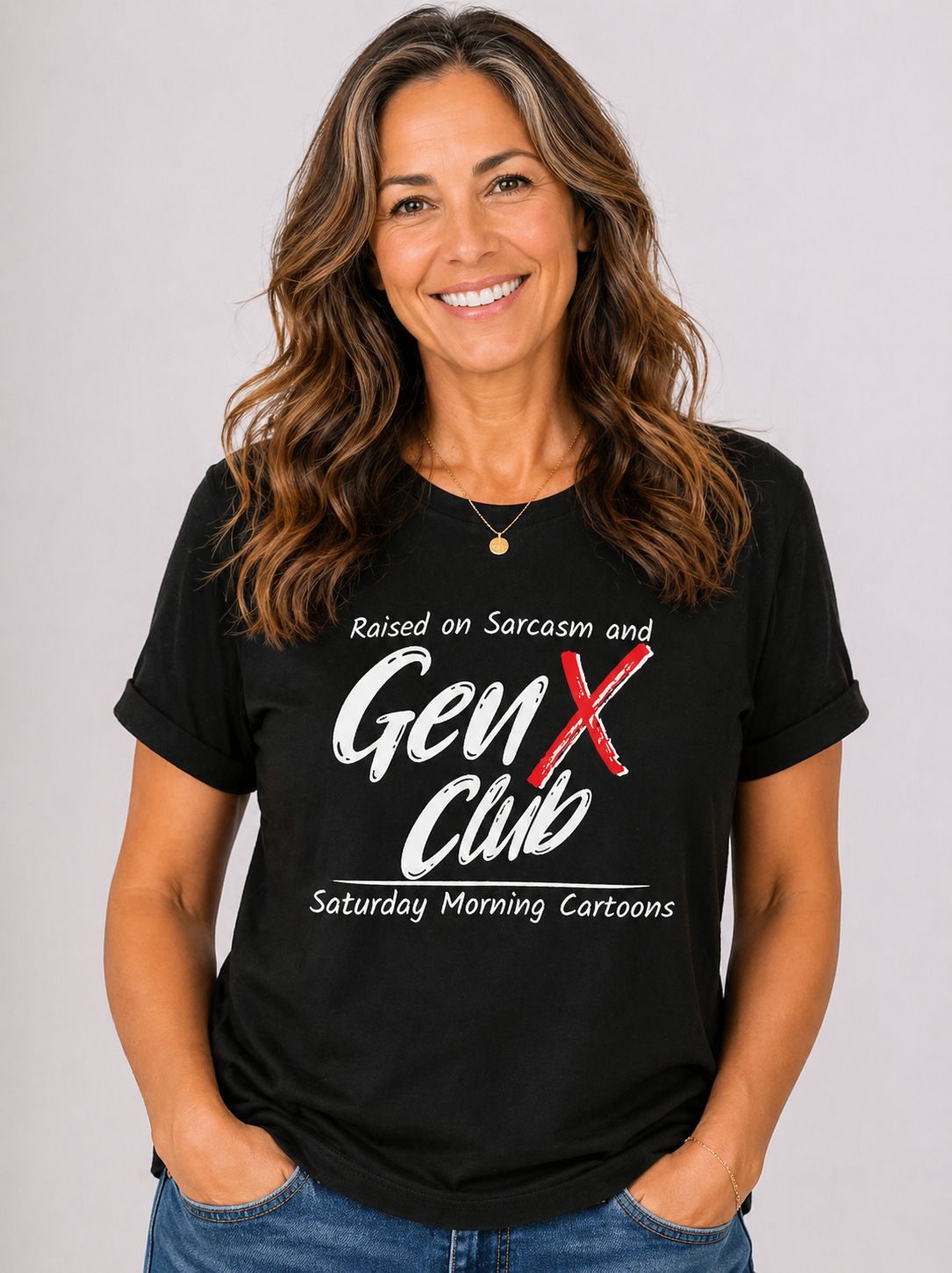 Gen X Club Tee | "Raised on Sarcasm and Saturday Morning Cartoons"  80s Nostalgia
