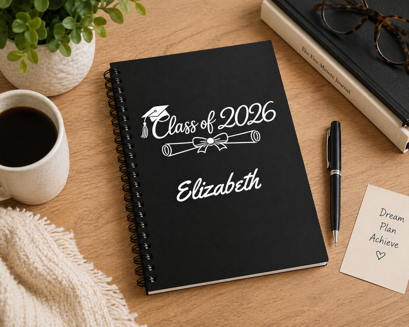 Class of 2026 Graduation Spiral Notebook | Personalized Name