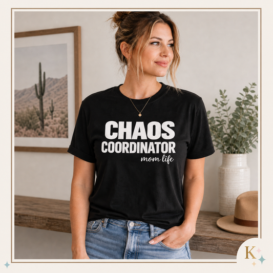Chaos Coordinator mom life T-Shirt | Funny Mom Shirt, Parenting Humor